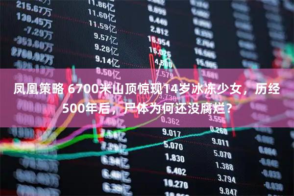 凤凰策略 6700米山顶惊现14岁冰冻少女，历经500年后，尸体为何还没腐烂？